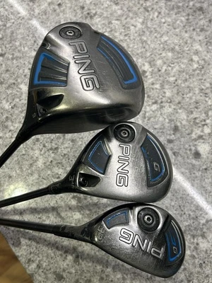 Ping G Series Wood Set Driver/3 Wood/3 Hybrid RH Alta Stiff Flex Graphite - Image 1 of 4