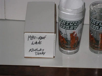 1980 Kentucky Derby Glass White Background Variation - Image 1 of 3