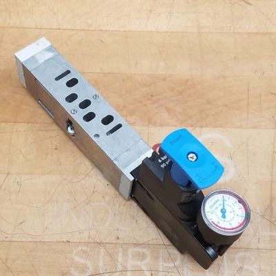 Festo VABF-S3-1-R3C2-C-6 ZG Regulator Valve Plate, p1 max: 10 bar, 145 psi - Image 1 of 4