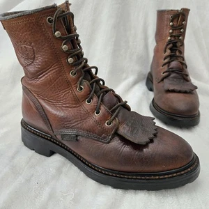 ARIAT Hombres ATS Technology 8” Botas con Cordones Para Hombre Estilo 7D 37180 Zapatos de Trabajo - Imagen 1 de 14