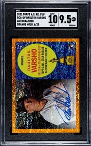 2021 Topps All-Star Rookie Cup Dalton Varsho RC SGC 9,5 mit 10 Auto Orange /25 - Bild 1 von 2