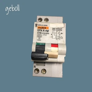 MERLIN GERIN DPN N VIGI C16 RCD MERLIN GERIN 16 AMP RCD 2P 19665 MULTI 9 30mA - Picture 1 of 5