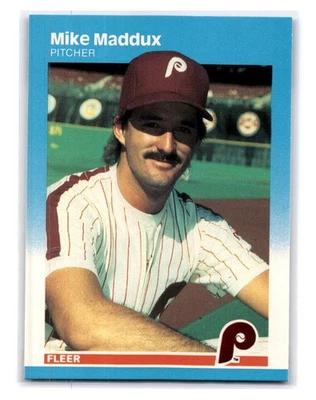 1987 Fleer Glossy #179 Mike Maddux - Philadelphia Phillies - Image 1 of 2