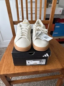 Adidas Advantage 2.0 JQ7396 Sneaker Women's White Lace-Up Tennis Shoes DWA696 - Picture 1 of 5