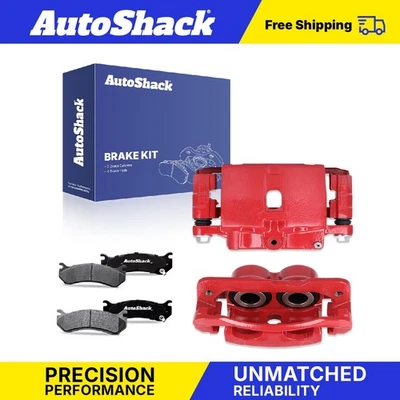 Front or Rear Brake Calipers Red Ceramic Pads for 2001-2010 GMC Sierra 2500 HD - Image 1 of 4