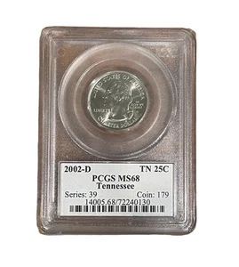 2002-D Tennessee State Quarter MS68 (12419) - Picture 1 of 4