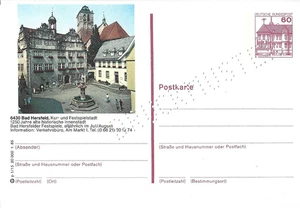 P 138 imagen postal patrón impreso 60 peniques B&S Bad Hersfeld p1/15 ** - Imagen 1 de 1