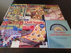 6 Mixed Lot Vintage Quilting Patchwork Magazines Clothes Patterns 1970s-00s - Picture 1 of 16