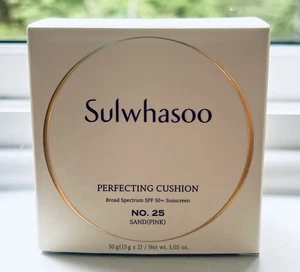 Sulwhasoo Perfecting Cushion No. 25 Sand (Pink) SPF 50+ Sunscreen w/Refill Pack - Picture 1 of 7