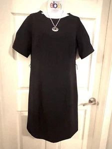 ๐  Lands End Shift Dress Stretch Wool Short Sleeve boat neck, 6 - Picture 1 of 9