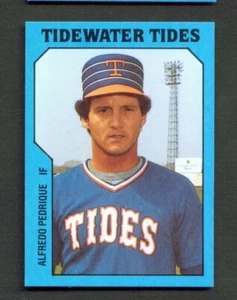 TCMA Tidewater Tides 1985 #24 Alfredo Al Pedrique Carabobo Venezuela Mets - Imagen 1 de 2