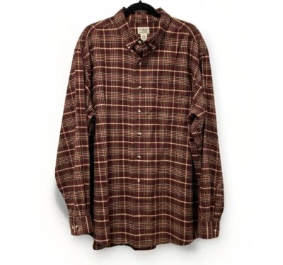 LL Bean Plaid Flannel Shirt Mens XXL Button Down Lumberjack Lodge Cozy Cabincore - Image 1 of 4