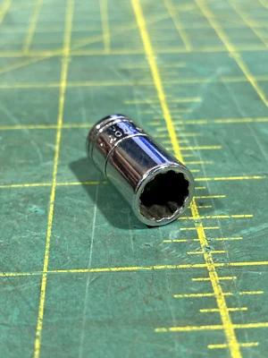 SK Hand Tools 43707 1/4" Dr. 8mm 12pt Standard Metric Chrome Socket - Image 1 of 4