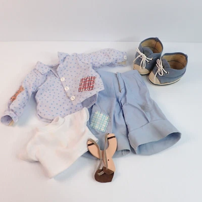 Precious Moments Philip (#1035) 16 In. Doll REPLACMENT CLOTHES & SLING SHOT - Image 1 of 4