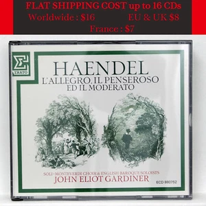 ELIOT GARDINER ⸺ HAENDEL L'allegro, il Penseroso ed il Moderato ERATO 2xCDs NM - Picture 1 of 2