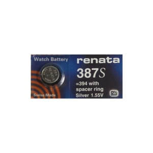 2 Calibri BULOVA ACCUTRON 214/218 Tuning Fork SWISS RENATA Batteria 387S (387) - Foto 1 di 1