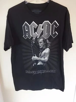 Repro AC/DC - Band Graphic Back In Black Tour T-Shirt Men Large Official Merch - Image 1 of 4