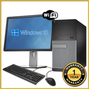 Fast Cheap Quad Core i5 Desktop SFF 16GB RAM HDD And SSD Windows 10 PC Computer - Picture 1 of 3