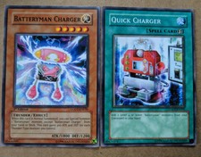 Yugioh Batteryman Charger + Quick Charger Spell Card