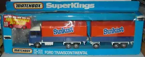 MATCHBOX SUPERKINGS K-21 FORD TRANSCONTINENTAL "SUNKIST" VNR MIB - Bild 1 von 7