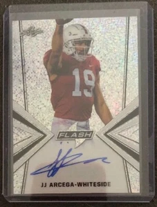 Leaf Metal Flash JJ 2019 Arcega-Whiteside plateado con tarjeta automática RC Eagles - Imagen 1 de 2