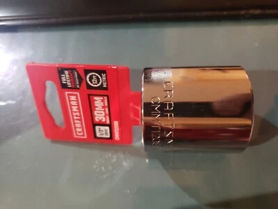 Craftsman Metric Standard Socket 12-Point 1/2" Drive x 30mm CMMT12088 - Image 1 of 2
