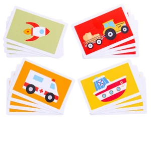 Bigjigs Toys Transport Snap - Tarjetas de juego con temática de vehículos para niños - Imagen 1 de 1