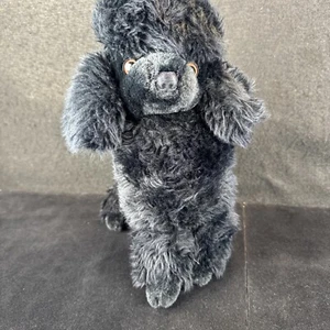 Juguete de peluche de 9" A&A Black Poodle perro cachorro - Imagen 1 de 12
