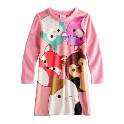 Malvaviscos Camisón Pijama Vestido Camisa para Dormir Niñas 6-12 Zorro Gato Búho Erizo Foto 1 de 4