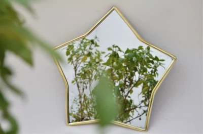 Espejo Estrella, Espejo Decorativo Pared, Espejo Decoración Boho, Espejo Decorativo Estrella. Foto 1 de 3