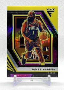2022-23 Panini Flux JAMES HARDEN #14 SUPERNOVA PRIZM Jersey Number 01/75 SP