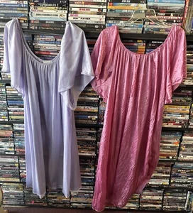 COMFORT CHOICE NIGHTGOWN Lot Of 2 Pink And Purple Plus Size 4xl 5xl - Picture 1 of 7