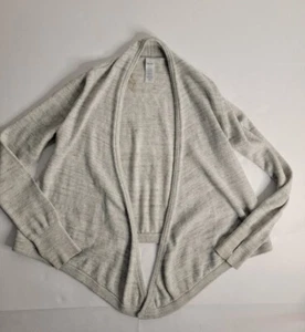 Ivivva by Lululemon Cardigan Size 12 Girls Open Front Sweater Top Gray - Picture 1 of 7
