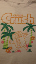 Orange Crush T-Shirt Short Cut Style Palm Tree Graphics size Small