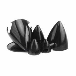 1PC 1.75/2.25/2.5/3.5/4.75/5.5/6/7inch Carbon Fiber Spinner Cone for RC Airplane - Picture 1 of 16