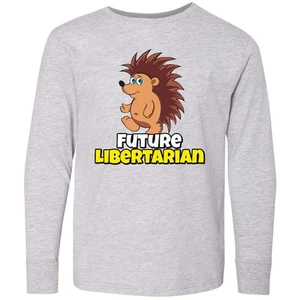 Inktastic Future Libertarian Youth Long Sleeve T-Shirt Child Politics Political - Picture 1 of 1