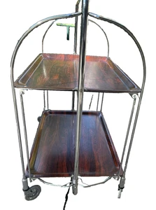 Carro de servicio Dinett Vintage Gerinol plegable carrito de bar carrito de té salón de los años 70 - Imagen 1 de 5