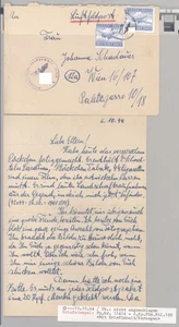 Dt. Feldpost 2. WK, Brief vom 6.10.1944 aus Norwegen (10550) - Bild 1 von 2