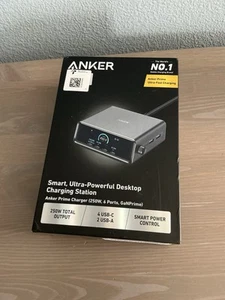 Anker Prime 250W USB-C Charger 6-Port GaN Charging Station Smart Control Dial - Photo 1 sur 7