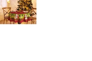 Weihnachten Urlaub Tischdecke bedruckt mit all dem Weihnachtszauber und Charme - Bild 1 von 8
