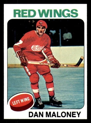 1975-76 Topps #177 Dan Maloney Near Mint Red Wings    ID:365759 - Image 1 of 2