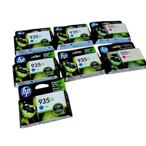 GENUINE OEM HP 935XL Ink Cartridges Cyan and Magenta  Lot Of 7 New In Package  - Picture 1 of 4