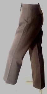 Pantalones para mujer Pendleton Petite marrón 100 % lana virgen forrados talla 4P - tiro medio - Imagen 1 de 10