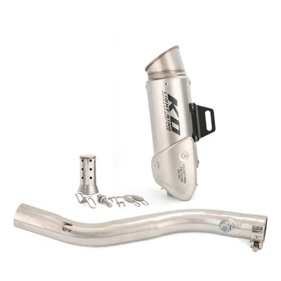 For Honda CBR600F4i 2001-2007 Exhaust Tips Mid Link Pipe 51mm Muffler Silencer - Image 1 of 4