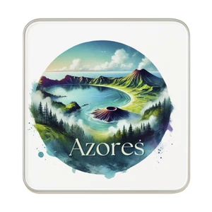 Imán de nevera Azores, Portugal | Recuerdo de viaje regalo coleccionable - Imagen 1 de 5