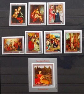 HUNGARY 1970 PAINTINGS Cpl XF ImPerforated MNH** Set + Sheet, Art Museum Stamps - Picture 1 of 1