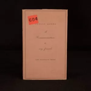 1933 A Communication to My Friends George Moore Nonesuch Press Limited Ed First - Imagen 1 de 7