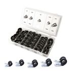 42 PCS/Set Rubber Cushioned Cable Clamp Assortment Hose Clips Brake Hose Clamp