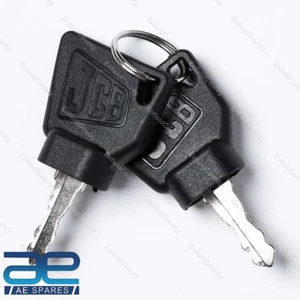 2 X JCB 3CX Ignition Key for Switch Starter JCB Parts Digger Plant Keys AEs - Picture 1 of 2