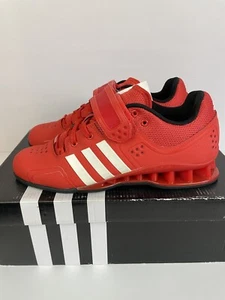 Adidas Adipower Power Lifting Weightlifting Shoes Men Size 7 Red ART V24382 - Picture 1 of 15